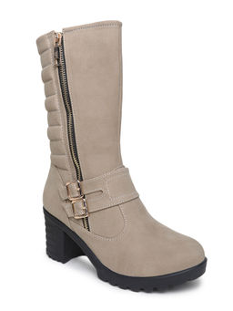 VALIOSAA - Solid Off White Casual Boots
