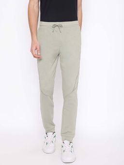 Guess - Men's Green Solid Mid-Rise Regular Fit Joggers