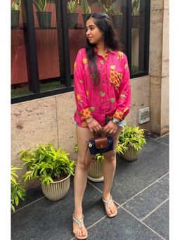 Ishnya - Desi Pink Lotus Shirt