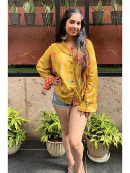 Ishnya - Desi Yellow Lotus Shirt