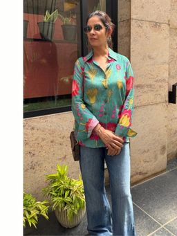 Ishnya - Desi Green Lotus Shirt