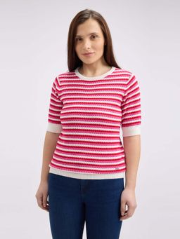 Pepe Jeans - Women Pink Stripes T-Shirt