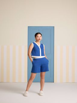 Muvazo - On-The-Go Blue Shirt and Shorts (Set of 2)