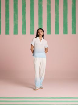 Muvazo - Serene Stitch Ombre Sky Kelp Co-Ord (Set of 2)