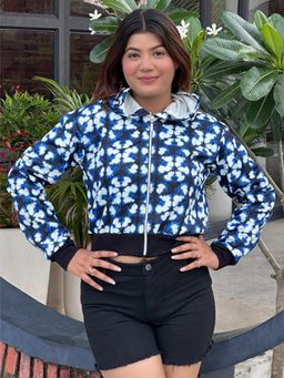 Tandul - Women Stylish Blue and White Jacket