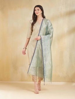 Fabindia - Green Silk Blend Dupatta