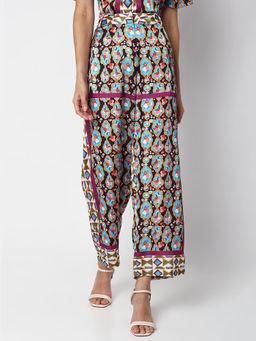 VERO MODA - Multi-Color High Rise Abstract Print Pant