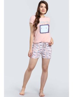 NeceSera - Women Pink Modal Round Neck Top