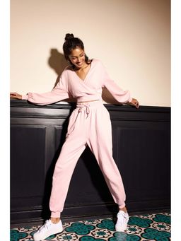 NeceSera - Women Pink Modal V-Neck Top