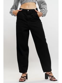 FREAKINS - Black Slouchy Jeans