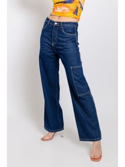 FREAKINS - Pinstripe Straight Cargo Jeans