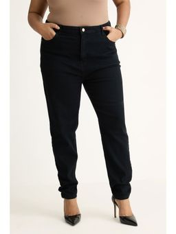 FREAKINS - Curve Jet Black Skinny Jeans