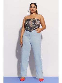 FREAKINS - Curve Brezzy Straight Jeans