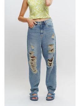 FREAKINS - French Distress Slouchy Jeans