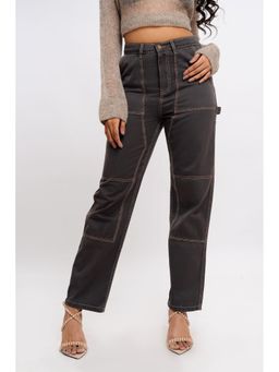 FREAKINS - Contrast Play Straight Jeans