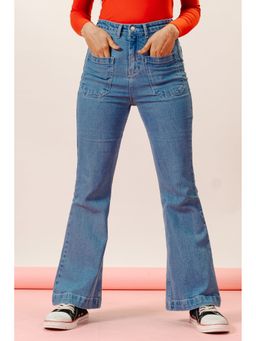FREAKINS - Front Pocket Mermaid Bootcut Jeans