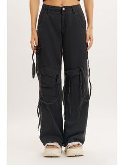 FREAKINS - Onyx Pocketed Cargo Jeans