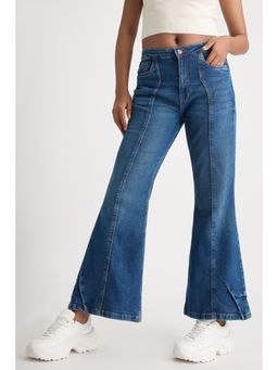 FREAKINS - Wrapped Seam Washed Bootcut Jeans