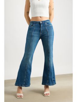 FREAKINS - Blue Mill Washed Bootcut Jeans