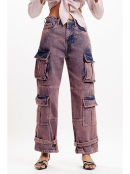 FREAKINS - Scarlet Tinted Cargo Jeans