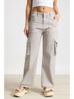 FREAKINS - Grey Crest Cargo Jeans