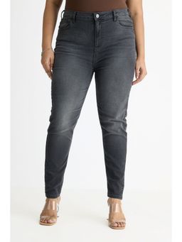 FREAKINS - Curve Shadow Charcoal Denim