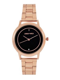 Joker and Witch - Joker & Witch Eclipse Black Dial Rose Gold Metallic Link Strap Analog Womens Watch