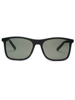 SunVoir - Polycarbonate Sunglass UV 400 Green Lens Men & Women Square Sunglasses - SUNVOIR-012-C4