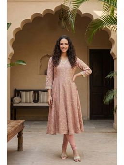 W - Pink Floral Kurta