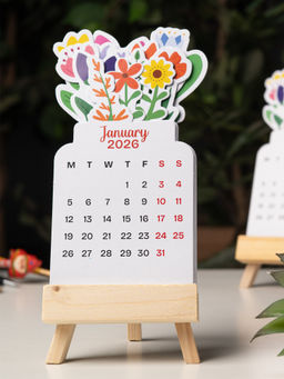 THE ZAPPY BOX - Bloomy Flowers Desk Calendar
