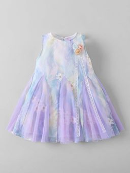 Hopscotch - Floral Applique Lace Dress