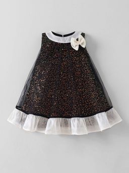 Hopscotch - Glitter Sequined Bow Dress
