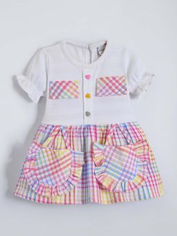 Hopscotch - Ruffled Checkered Dress