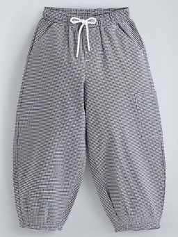 Hopscotch - Checked Pure Cotton Trousers