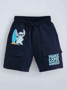 Hopscotch - Navy Blue Disney Stitch Shorts