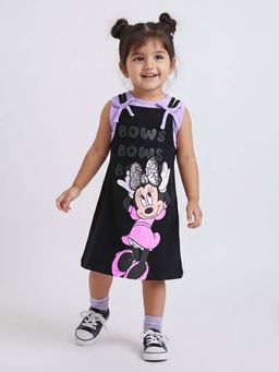 Hopscotch - Minnie Mouse Sequined Casual Dress With Top