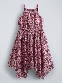 Hopscotch - Cheetah Print Spaghetti Casual Dress