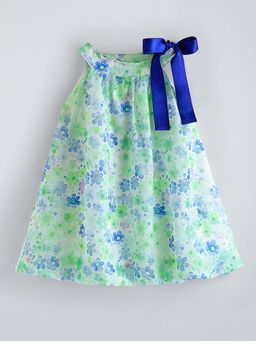 Hopscotch - Green Floral Casual Dress