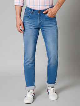 Cantabil - Mens Casual Blue Denim