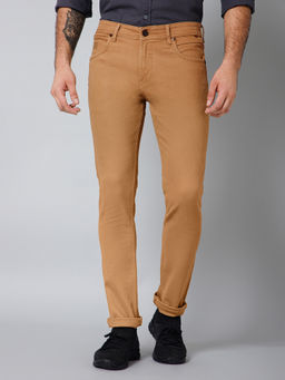 Cantabil - Mens Casual Khaki Jeans