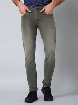 Cantabil - Mens Casual Green Jeans