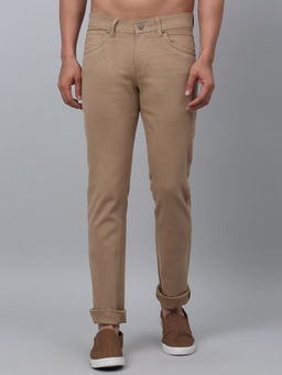 Cantabil - Mens Casual Khaki Trousers
