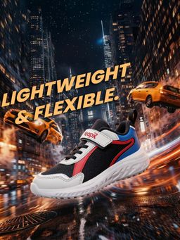 LIBERTY - Leap7X Hinks-15E Multi-Color Sports Walking Shoes for Kids