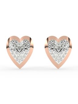 Avira Diamonds - Cluster Diamond Heart Earrings Studs