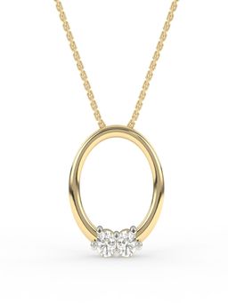 Avira Diamonds - Circle Diamond Pendant Chain