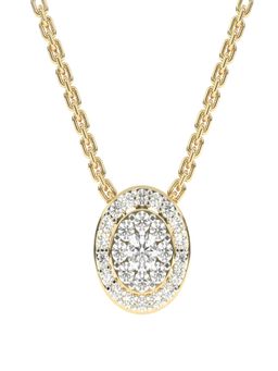 Avira Diamonds - Cluster Halo Pendant Chain