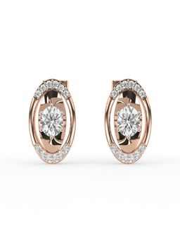 Avira Diamonds - Gleaming Oval Shaped Earrings