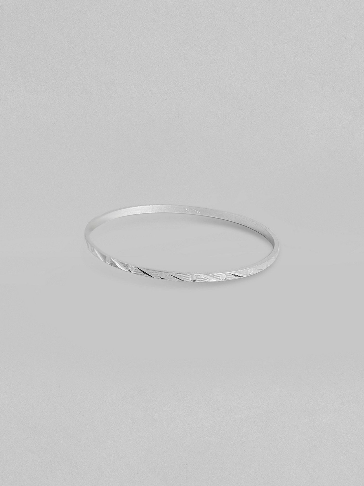 Buy Zavya Trendy & Minimal 925 Sterling Silver Bangles (Single
