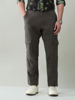 AD By Arvind - Solid Regular Fit Cargo Pocket Trouser