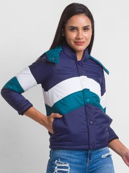 Spykar - Multicolored Nylon Full Sleeve Casual Jacket For Women